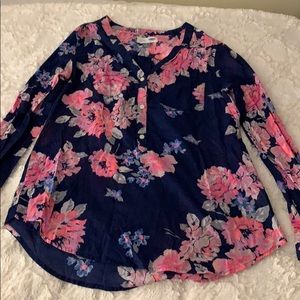Floral tunic top